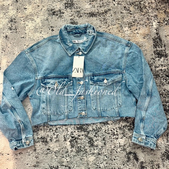 ZARA Bloggers Fav Cropped Denim Jacket - Picture 7 of 10